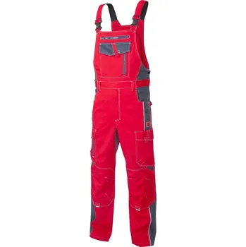 montérky Ardon Vision červené/šedé montérky s laclem