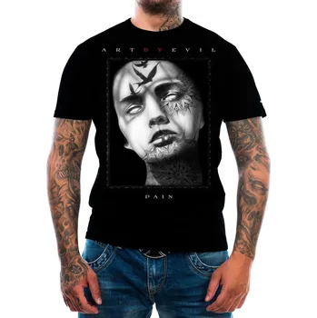 Pánské tričko tričko pánské - Pain - ART BY EVIL - ABE021 - S