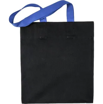 Taška bavlněná černá s modrými uchy