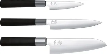 Kuchyňský nůž KAI Wasabi Black 67S-300 3 ks
