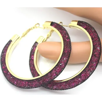 Náušnice IZMAEL Náušnice RE 3029 Fialová KP3029