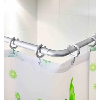 Tyč na sprchový závěs wela MATNÁ ROHOVÁ TYČ do sprchového koutu 90 x 90 cm