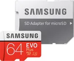 Samsung Evo Plus microSDXC 64 GB Class…