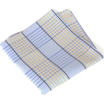 Pánské sako HEDVA ČESKÝ BROKÁT Kapesníček PESh 400 káro béžová Barevná varianta: modrá