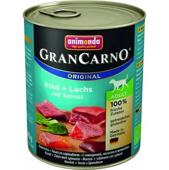 Volný čas Animonda Gran Carno ADULT mořský losos + špenát 12x 800 g