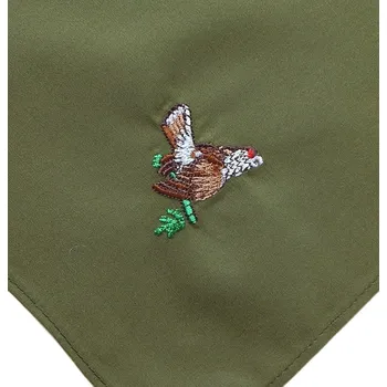 HEDVA ČESKÝ BROKÁT Kapesník myslivecký BA 414 s výšivkou tetřev č.10