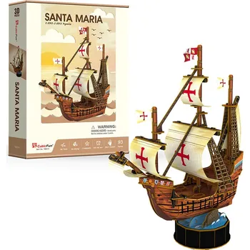 3D puzzle CubicFun Santa Maria 93 dílů