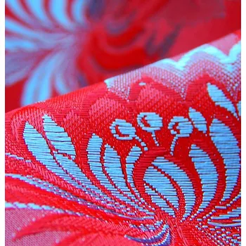 HEDVA ČESKÝ BROKÁT Ondrin 160 krojový brokát MALÝ KVĚT červená | 643