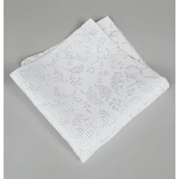 Pánské sako HEDVA ČESKÝ BROKÁT Kapesníček PESh 400 florál bílá KRB