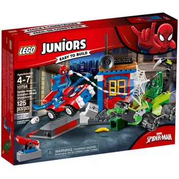 Stavebnice LEGO LEGO Juniors 10754 Spider-Man vs. Scorpion - Souboj na silnici