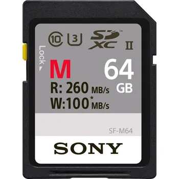 Paměťová karta Sony SDXC 64 GB Class 10 UHS-II U3 (SF-M64)