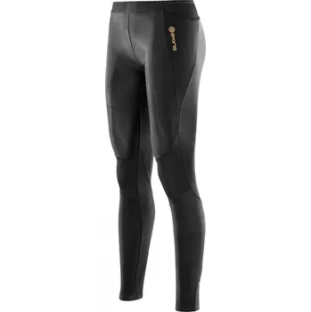 Dámské kalhoty Kompresní prádlo SKINS A400 Womens Long Tights, Black (dámské aktivní kompresní dlouhé kalhoty) XS