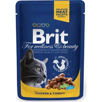 Volný čas Brit Premium Cat kapsa Chicken & Turkey 24x 100 g