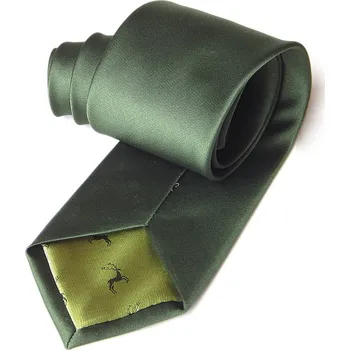 Kravata HEDVA ČESKÝ BROKÁT Kravata PESh 8 cm Givaz myslivecká JELÍNCI Barevná varianta: zelená světlá