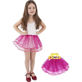 Rappa Sukně Tutu růžová s flitry 104-150 cm