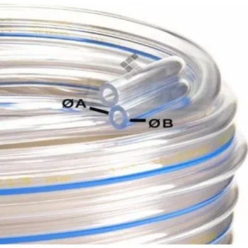 Chov hospodářského zvířete Hadice 7,6x14,5 dvojitá plastová transparentní Spaggiari, cena za 1 metr