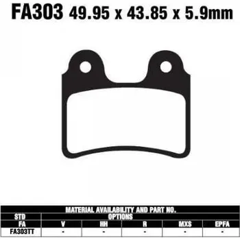 Auto-moto EBC FA303 organické brzdové destičky pro motorku