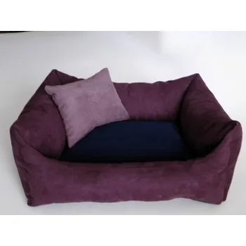 Pelíšek pro psa DELUXE Pelíšek pro psa - švestka / granát - tmavý / tmavý vřes