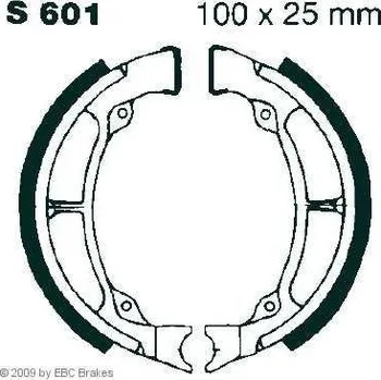 Brzdový komplet EBC S 601 brzdové pakny čelisti na motorku