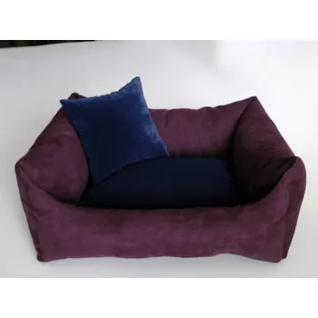 Pelíšek pro psa DELUXE Pelíšek pro psa - švestka / granát - tmavý / granát - tmavý