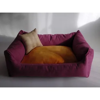 Pelíšek pro psa DELUXE Pelíšek pro psa - růžová / oranžová / cappuccino