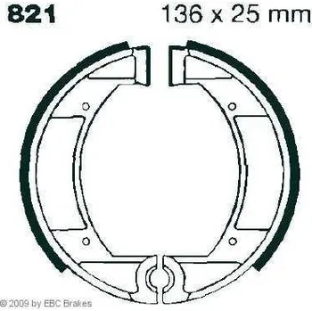 Brzdový komplet EBC 821 G brzdové pakny čelisti na motorku