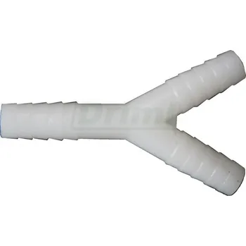 Chov hospodářského zvířete Rozdvojka Y na vzduchové hadice, kvalitní bílý plast