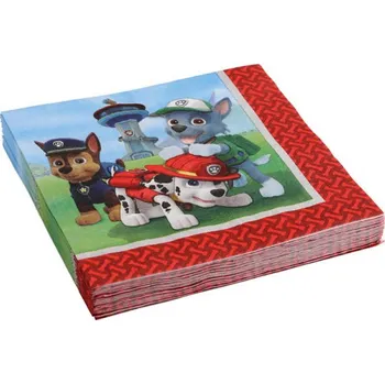 Papírový ubrousek Paw patrol ubrousky 20 ks, 33 cm x 33 cm