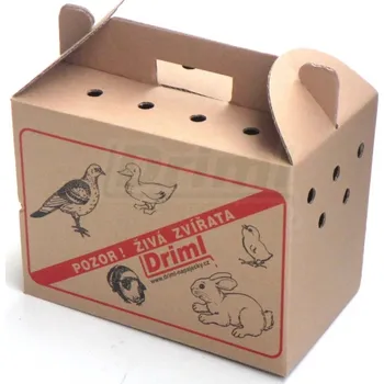 Chov hospodářského zvířete Malá přepravka pro drobná zvířata papírová, jednorázová