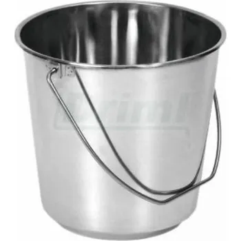 Chov hospodářského zvířete Kbelík nerezový 5l s madlem