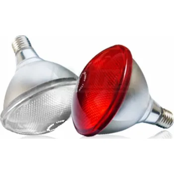 Chov hospodářského zvířete Infražárovka Interheat 175W, 2 ks, úsporná červená, TOP kvalita