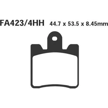Brzdový komplet EBC FA423/4 HH 1 sada (4 destičky) sintrované brzdové destičky pro motorku