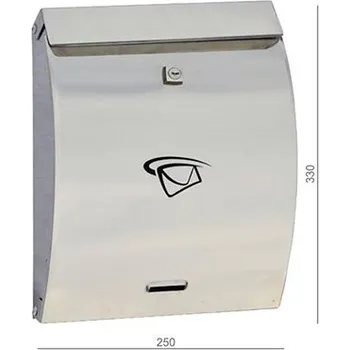 Poštovní schránka Poštovní schránka nerezová 250x330x65