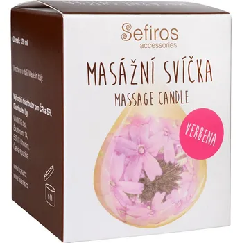 Masážní přípravek Sefiros Masážní svíčka verbena 120 ml