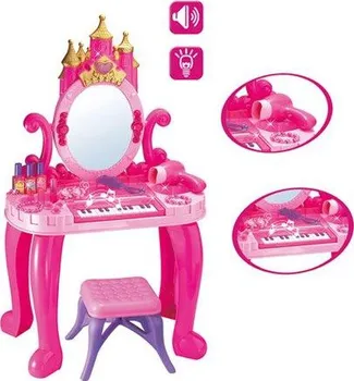 Herní stolek Bayo Dětský toaletní stolek s pianem a židličkou + příslušenství 13 ks