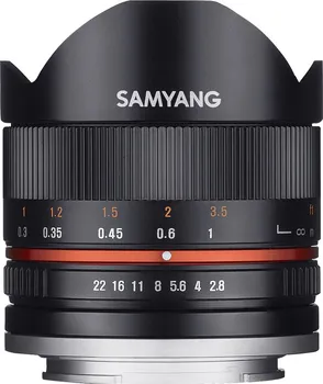 Objektiv Samyang 8 mm f/2.8 UMC Fish-eye pro Sony NEX černý