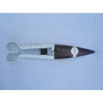 Chov hospodářského zvířete Nůžky na stříhání ovcí ruční jednoduché, kvalitní výbrus, 29cm, bílé s dorazem TOP kvalita