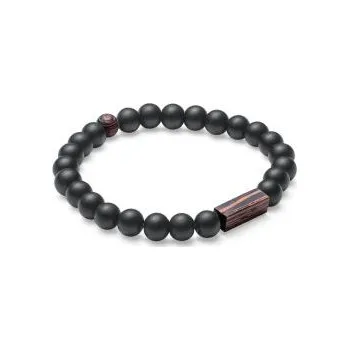 Módní doplněk Korálkový náramek Nox Wenge Bracelet s možností výměny či vrácení do 30 dnů zdarma - M = 17 - 18 cm - B9