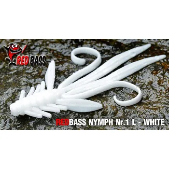 Nástraha Nymfa REDBASS Nr. 1 L - 80 mm - 1 ks - White