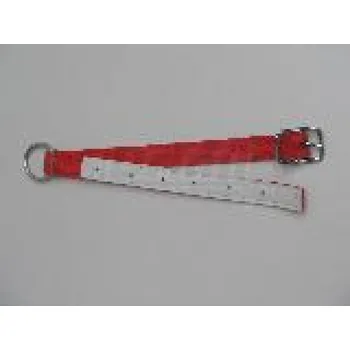 Chov hospodářského zvířete Obojek pro ovce a kozy, nylon, červený