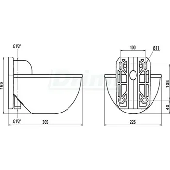 napáječka pro hospodářská zvířata Napáječka misková plastová s velkým průtokem vody