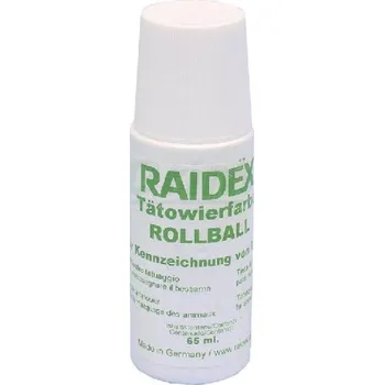 Tetovací barva orig. RAIDEX ROLL-ON 65 g zelená