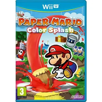 Hra pro starou konzoli Paper Mario Color Splash pro Wii U
