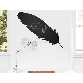 Samolepící dekorace Samolepicí tabule - Pírko - dekorace-steny.cz - 30 x 90 cm - 452