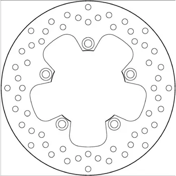Brzdový kotouč Brembo (Itálie) Zadní brzdový kotouč Brembo 68B407H3 - Yamaha FZ6 Fazer, 600ccm - 04-08