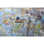 Praha - mapa na šátku