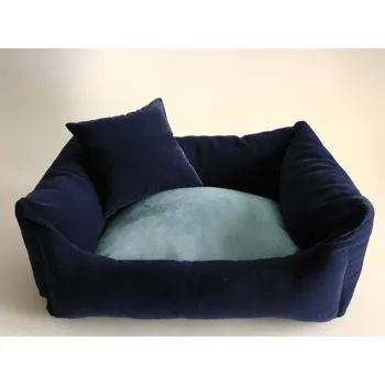 Pelíšek pro psa DELUXE Pelíšek pro psa - granát - tmavý / tyrkysová / granát - tmavý