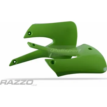Kryty chladičů Polisport Radiator Scoops Kawasaki KX85 01-13 Zelená