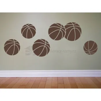 Samolepící dekorace Dekorace-steny.cz - Samolepky na zeď - Basketbal míče - 378