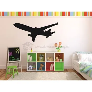 Samolepící dekorace Samolepky na zeď - Letadlo - dekorace-steny.cz - 30 x 60 cm - 107